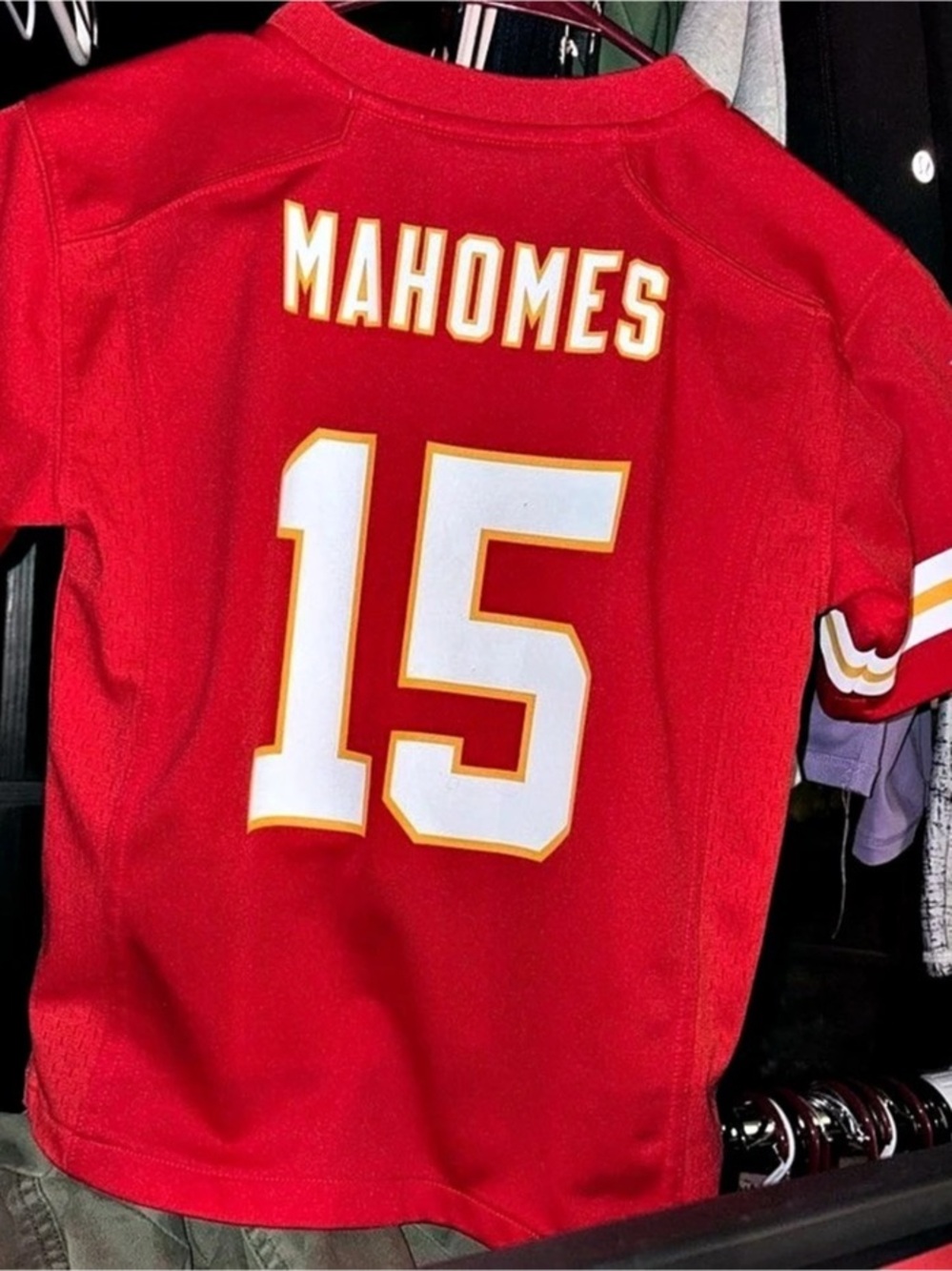 Nike Kansas City Chiefs Patrick Mahomes NFL Game Jersey Red & White Large